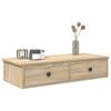 vidaXL Wandregal mit Schubladen Sonoma-Eiche 80x34x17 cm Holzwerkstoff