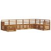 vidaXL Sofagarnituren 8 pcs Natur Massivholz Akazie