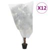 vidaXL Wintervlies mit Kordelzug 12 Stk. 70 g/m&sup2; 0,8x0,8 m