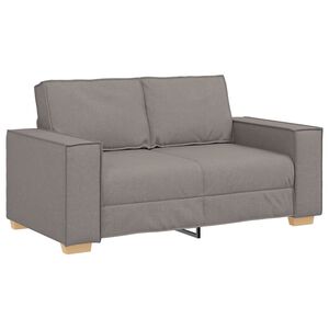 vidaXL 2-Sitzer Sofa Taupe 160x78x84 cm Stoff