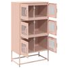 vidaXL Highboard Rosa 68x39x123 cm Stahl