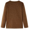 Kinder-Langarmshirt Cognac Melange 116