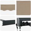 vidaXL Markise Beige 350 x 250 cm Polyester und Aluminium