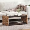vidaXL Couchtisch Natur 90 x 45 x 35 cm Massives Mahagoni Holz
