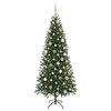 vidaXL Künstlicher Weihnachtsbaum mit 300 LEDs Grün 180 cm PE und PVC