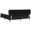 vidaXL Boxspringbett mit Matratze Schwarz 180 x 200 cm Stoff