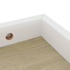 vidaXL Loggia Wandregale 4 Stk. Eichen-Optik und Wei&szlig; 40x15x4 cm MDF