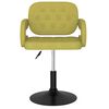 vidaXL Esszimmerstuhl Drehbar Gr&uuml;n Stoff