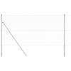vidaXL Zaunpfosten Silber 25 x 1 m (13 mm Gewebe) Stahl