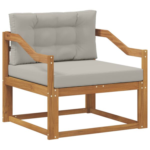 vidaXL Outdoor Mittelsofa Massivholz Akazie Natur