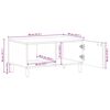 vidaXL Couchtisch 80x50x40 cm Massivholz Akazie