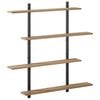 vidaXL Wandregal Artisan-Eiche 100 x 13.5 x 101 cm Holzwerkstoff