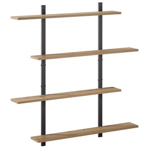 vidaXL Wandregal Artisan-Eiche 100 x 13.5 x 101 cm Holzwerkstoff