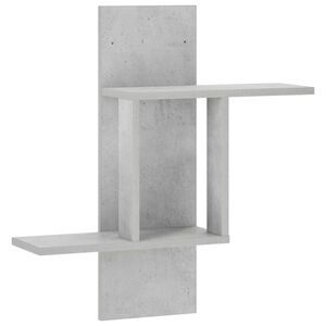 vidaXL Wandregal Betongrau 59 x 17 x 63 cm Holzwerkstoff