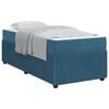 vidaXL Bettrahmen mit Matratze Blau 80 x 200 cm Stoff