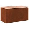 vidaXL Gartenbank 2 -Seater 80 x 40 x 43 cm Rostig Rechtwinklig