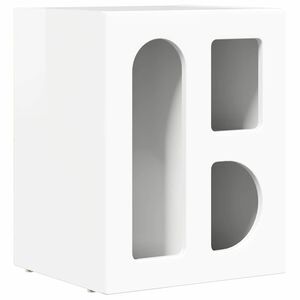 vidaXL Nachttisch ELST Hochglanz Wei&szlig; 40 x 35 x 50 cm Holzwerkstoff