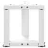 vidaXL Couchtischbeine T-Form 2 Stk. Wei&szlig; 30x25x(30-31) cm Stahl