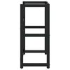 vidaXL Badezimmer Waschtischgestell Schwarz 59x38x83 cm Eisen