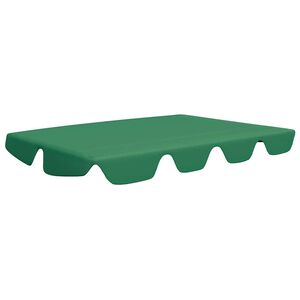 vidaXL Ersatzdach f&uuml;r Hollywoodschaukel Gr&uuml;n 188/168x145/110 cm
