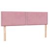 vidaXL Boxspringbett mit Matratze Rosa 160x210 cm Samt
