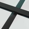 vidaXL Schiebet&uuml;r mit Beschlag Schwarz 76x205 cm ESG-Glas