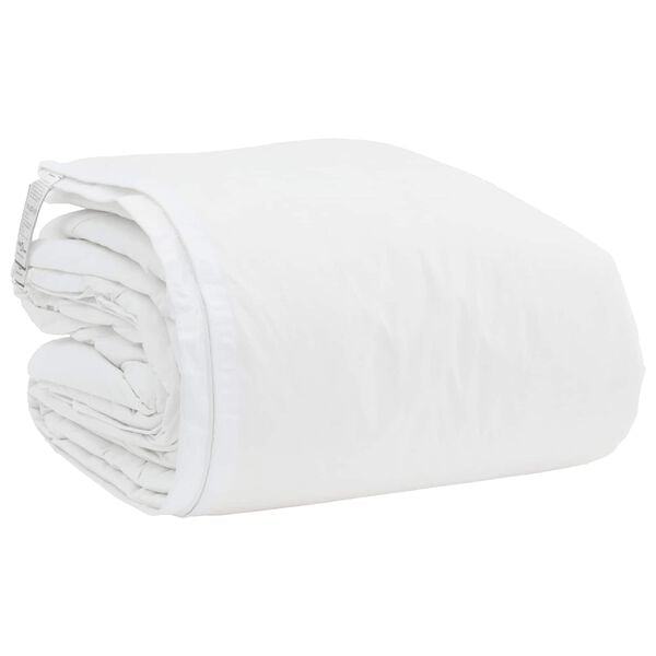 vidaXL Bettdecken Set mit Kissen 3 pcs Wei&szlig; Daunenfeder