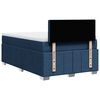 vidaXL Boxspringbett mit Matratze Blau 120x190 cm Stoff