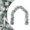 vidaXL Weihnachtsgirlande Gr&uuml;n und Wei&szlig; 270 cm PVC und PE