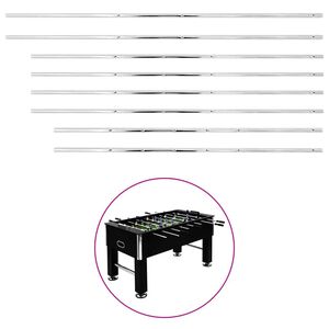 vidaXL Stangen f&uuml;r Tischfu&szlig;ball 8 Stk. 15,9 mm