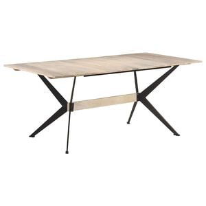 vidaXL Esstisch 180x90x76 cm Massivholz Mango