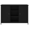 vidaXL Sideboard Schwarz 100x35x70 cm Holzwerkstoff