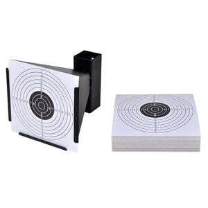 vidaXL Kugelfang 14 cm + 100 Zielscheiben aus Papier Trichter
