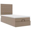 vidaXL Ottoman-Bett mit Matratze & LEDs 90x200 cm Kunstleder