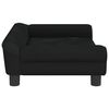 vidaXL Kindersofa Schwarz 70x45x26 cm Samt
