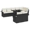 vidaXL Gartensofa-set 9 Stk. Schwarz Poly-Rattan