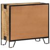 vidaXL Sideboard 80×31×71 cm Raues Mango-Massivholz