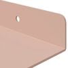 vidaXL Schwebendes Regal 2 pcs Rosa 80 x 18 x 2,5 cm Stahl