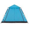 vidaXL Kuppel-Campingzelt 5 Personen Blau Quick Release