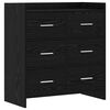 vidaXL Sideboard Schwarze Eiche 75 x 33 x 80 cm Holzwerkstoff