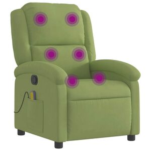 vidaXL Massagesessel Hellgr&uuml;n Samt