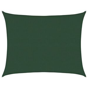 vidaXL Sonnensegel 160 g/m&sup2; Dunkelgr&uuml;n 6x8 m HDPE