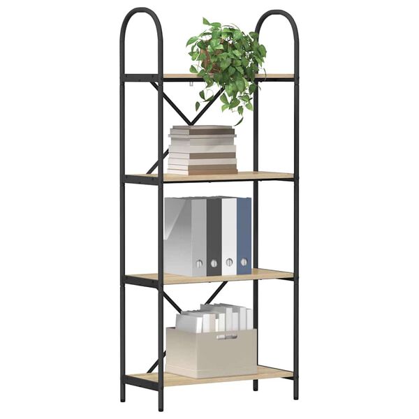 vidaXL B&uuml;cherregal Sonoma-Eiche 60 x 30 x 146 cm Holzwerkstoff
