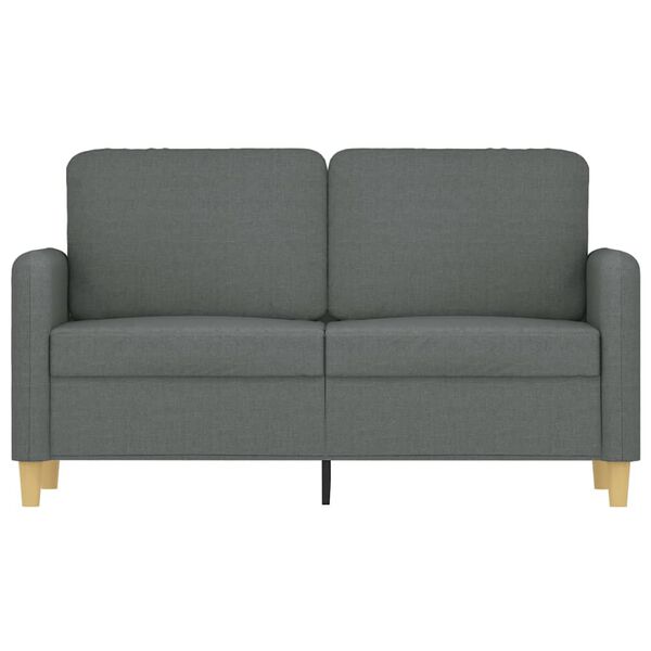 vidaXL 2-Sitzer-Sofa Dunkelgrau 120 cm Stoff