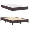 vidaXL Boxspringbett mit Matratze Dunkelbraun 120 x 190 cm Stoff