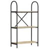 vidaXL B&uuml;cherregal 3 Ebenen 60 x 30 x 109 cm Holzwerkstoff
