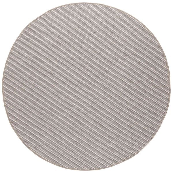 vidaXL Bereichsteppiche Rund HUARTE Creme und Taupe &Oslash; 120 CM Polyester