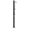 vidaXL Au&szlig;en Solardusche Schwarz 217 cm PVC und Aluminium