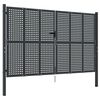 vidaXL Gartentor Anthrazit 300x200 cm Stahl
