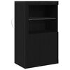 vidaXL Beistellschrank Schwarze Eiche 60,5 x 37 x 100 cm Holzwerkstoff